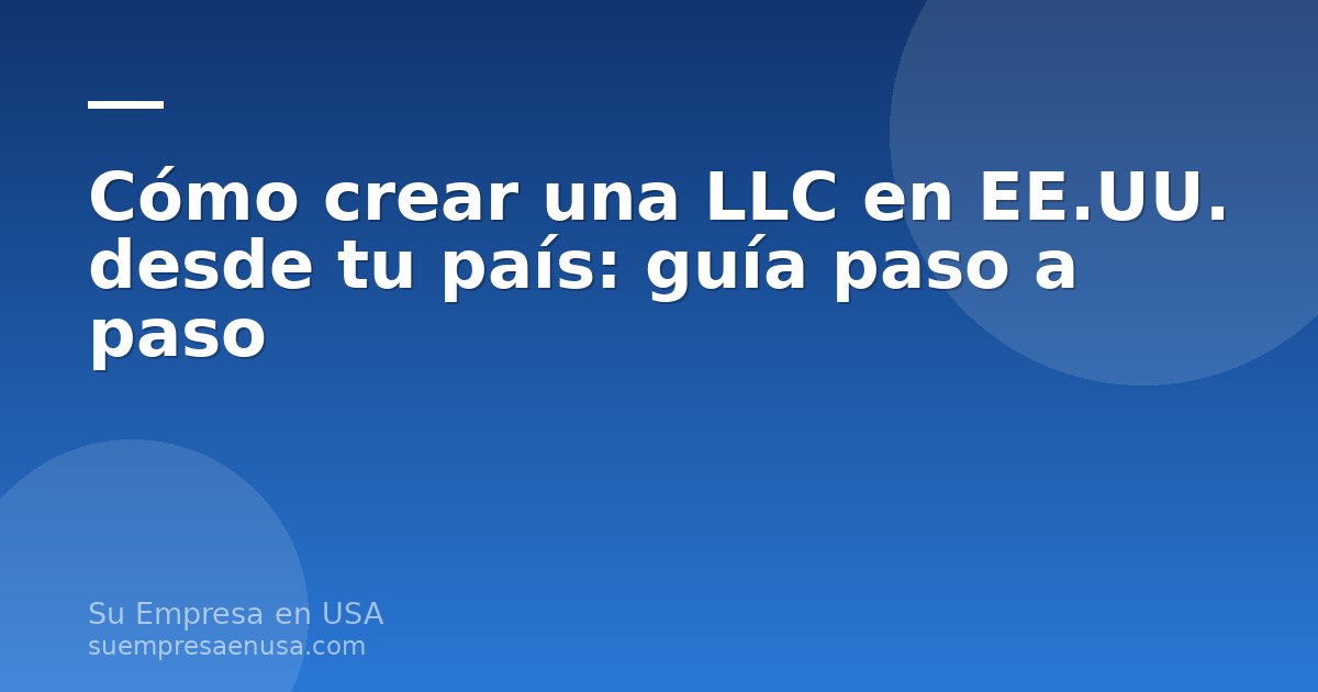 Mesa de trabajo con laptop, pasaporte y documentos de formación de una LLC en Estados Unidos