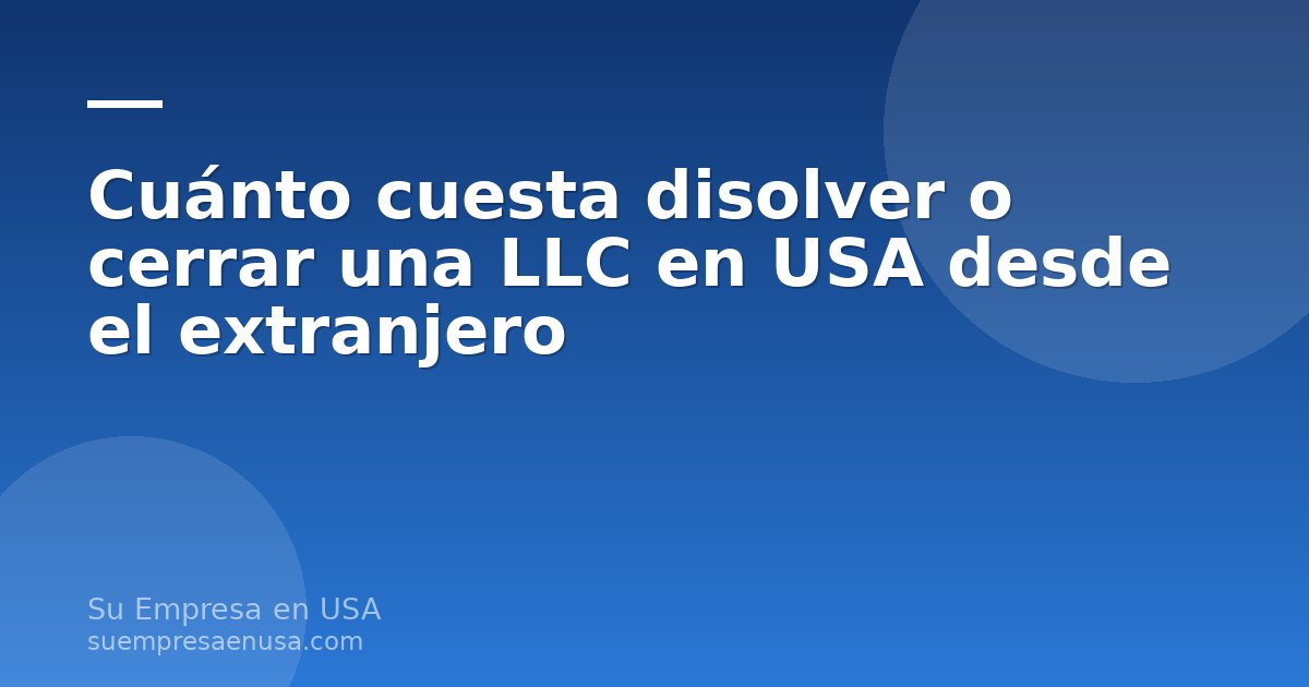 Persona desde el extranjero revisando costos y documentos para disolver una LLC en Estados Unidos