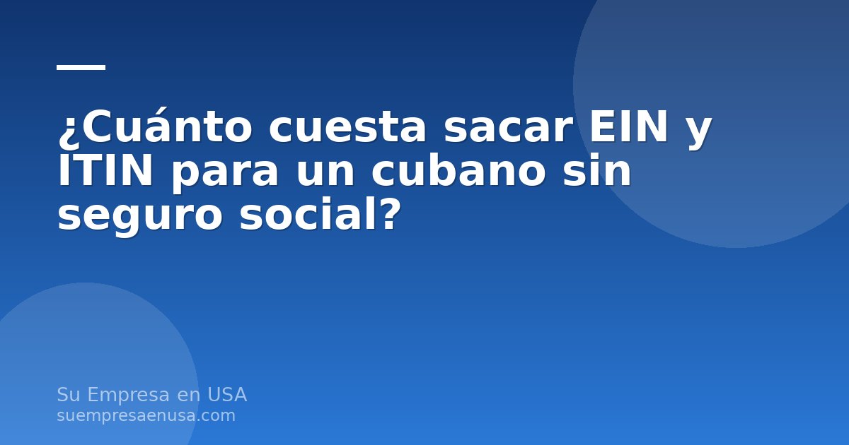 Cubano sin seguro social revisando formularios EIN e ITIN del IRS en una computadora